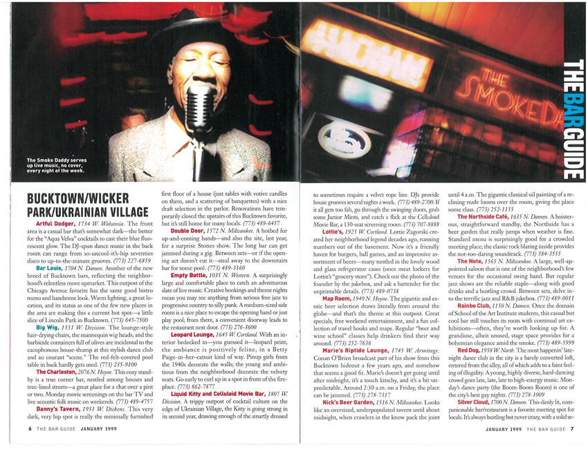 Chicago Magazine Bar Guide