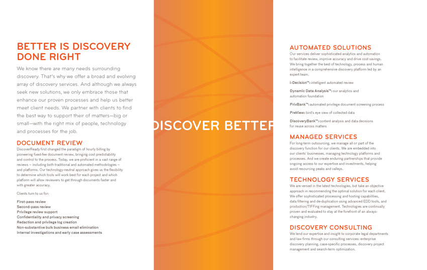 DiscoverReady Sales Brochure