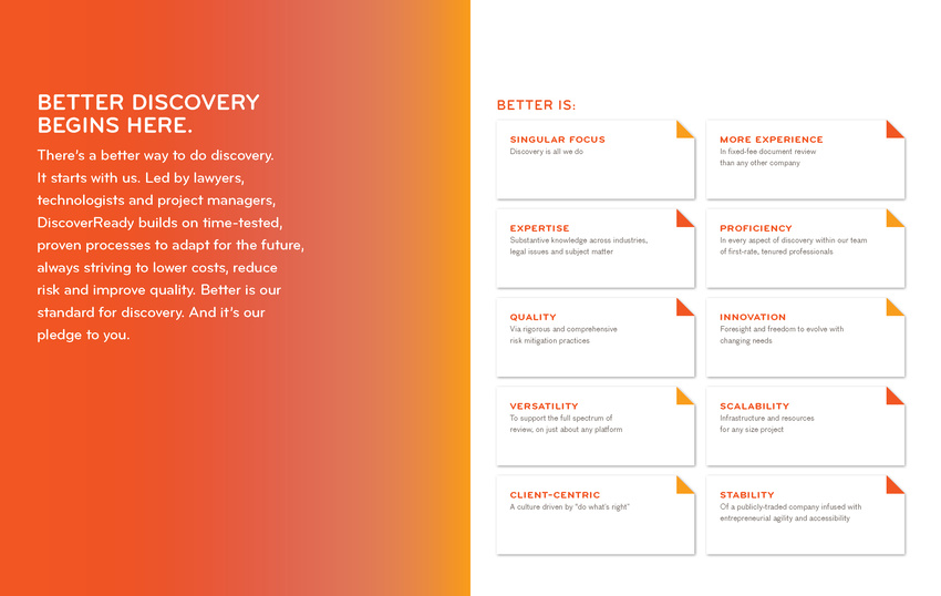 DiscoverReady Sales Brochure