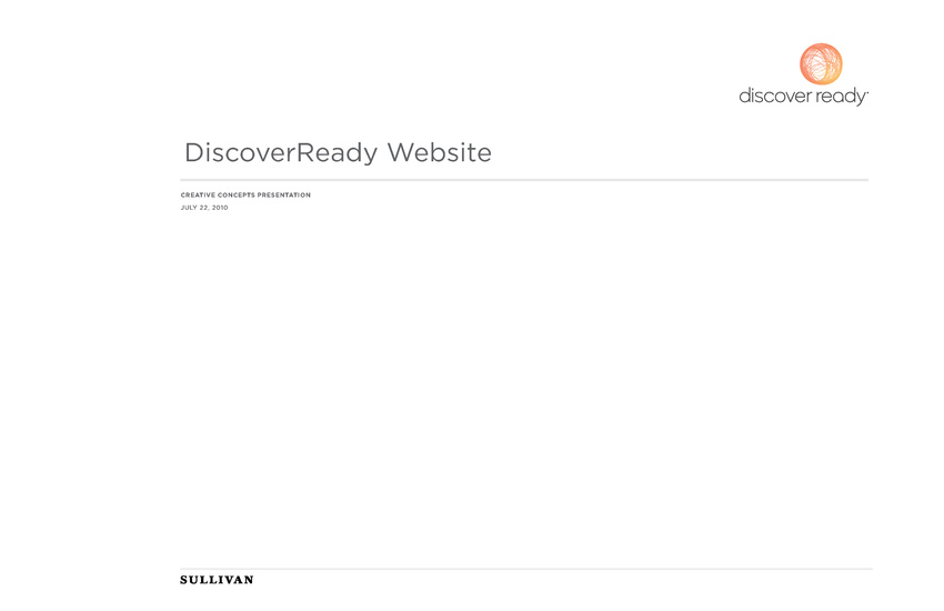 DiscoverReady Website Concepts