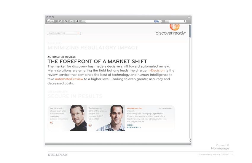 DiscoverReady Website Concepts