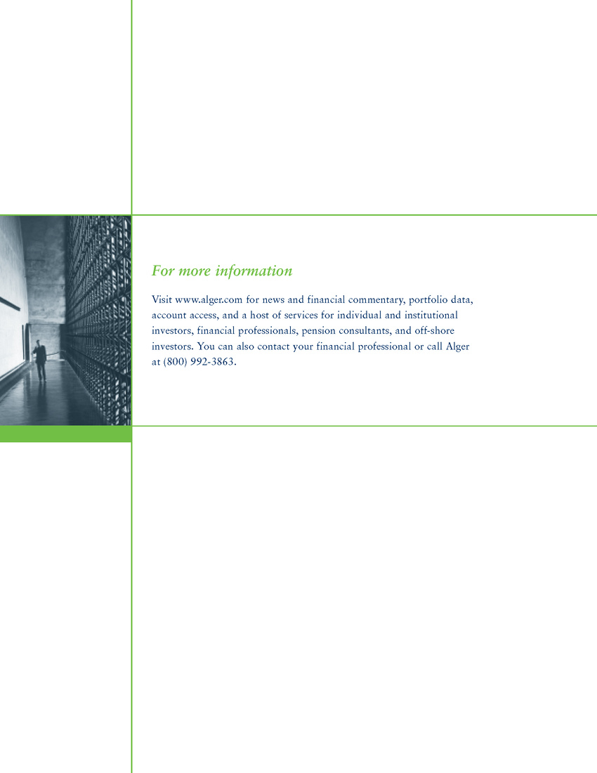 Alger Capabilities Brochure