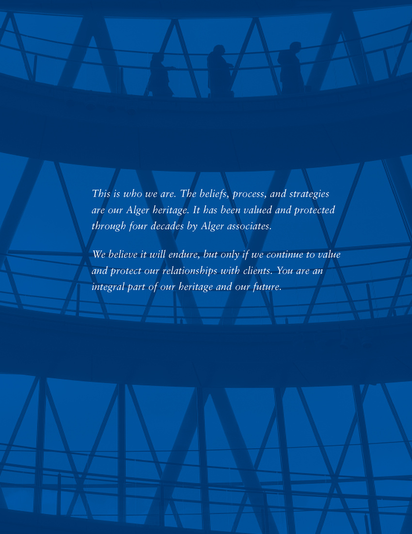 Alger Capabilities Brochure