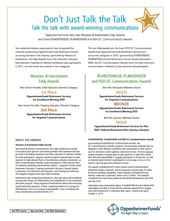 Oppenheimer - Awards Flyer