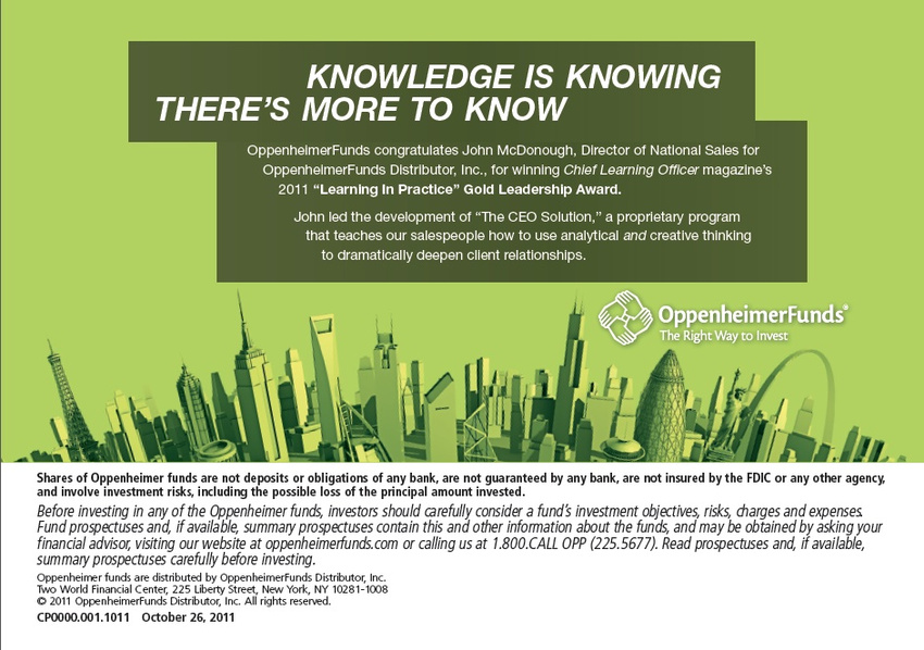 Oppenheimer - CLO Magazine Ad