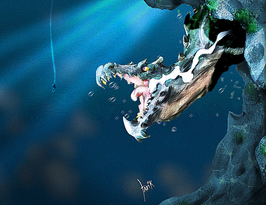 Underwater dragon