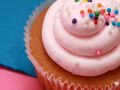 Vanilla Cupcake with Strawderry Buttercream Icing