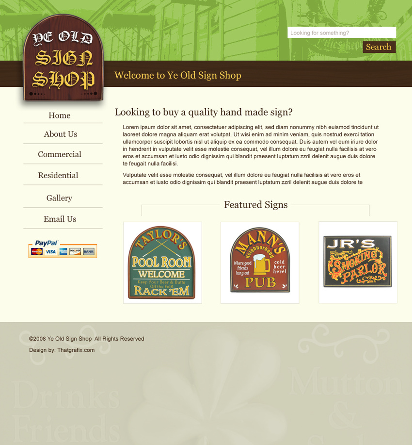 Sign Shop - Design