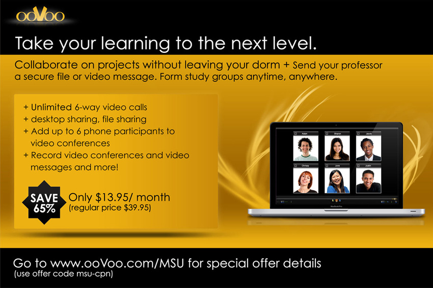 Trade-show Print Ad for ooVoo