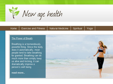New Age Health website