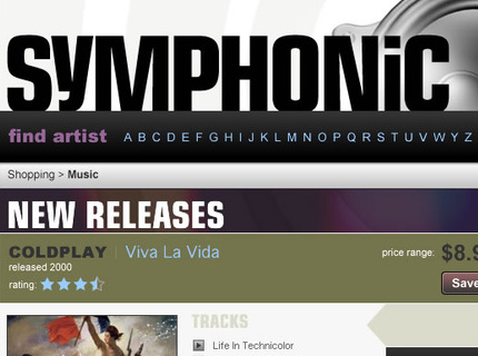 AOL Symphonic Music Storefront