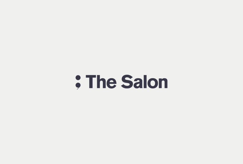Identity for the Salon speaking event at Johnson & Johnson.