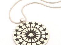 Olokiki Sterling Silver in Black Enamel