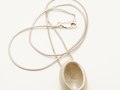 Half Egg Pendant made with sterling silver