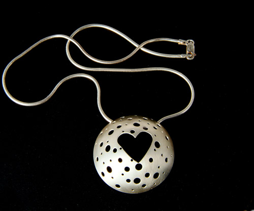 Heart Pendant made with sterling silver