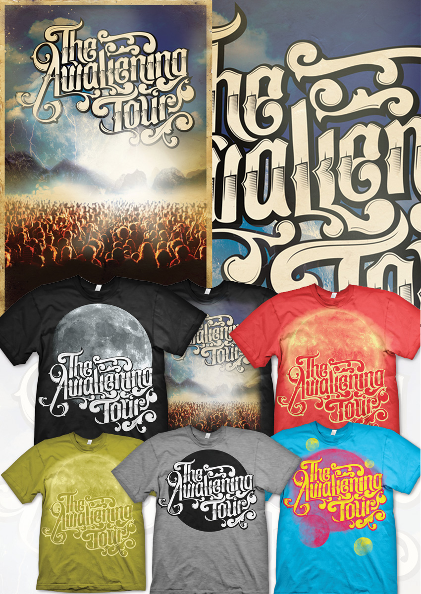 The Awakening Tour - Logo, Poster, and Apparel Designs