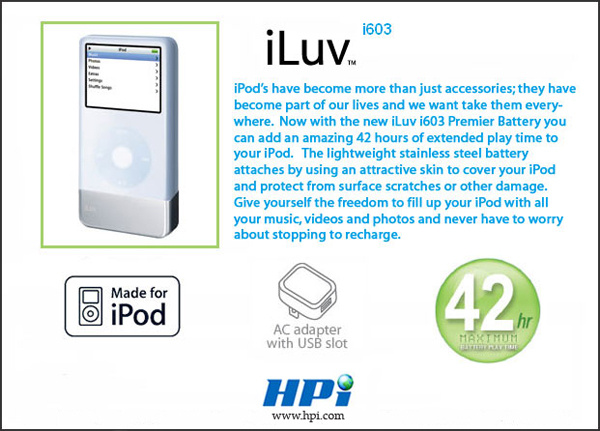 Ad Copy For iLuv Prodcut (HPI)