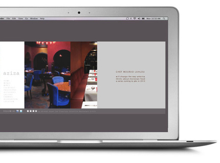 Aziza Restaurant Website Concept