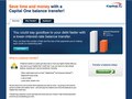 Capital One Balance Transfer Minisite