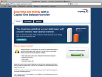 Capital One Balance Transfer Minisite