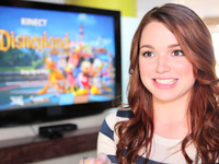 Jennifer Stone plays Disneyland Adventures for XBOX 360 Kinect