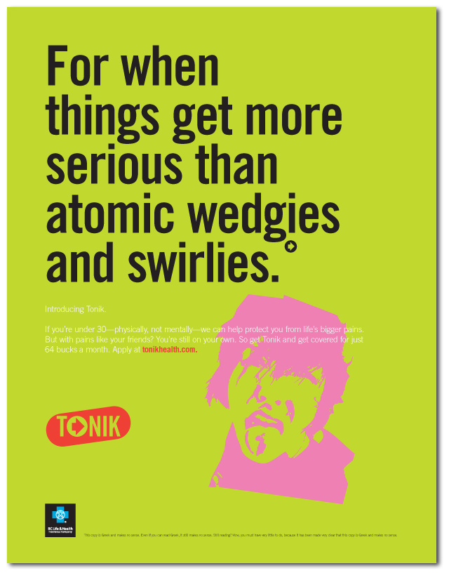 Tonik Health Print Ad for Anthem Blue Cross