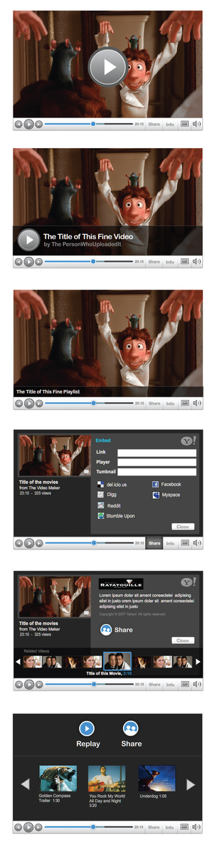 Yahoo! Video Player Design