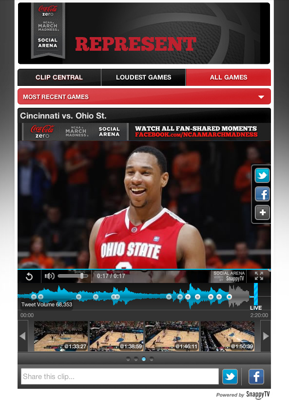 March Madness Social Arena Facebook App