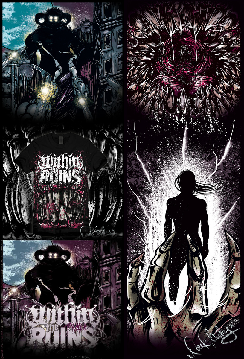 Within The Ruins Album Art and Presale Package Shirt