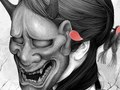 "The Mask She Wears" The article about the hannya mask. The mask is used to represent a vengeful and jealous woman.