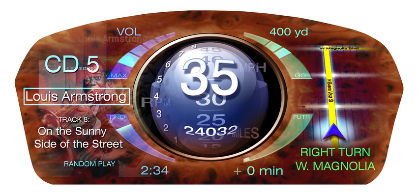 Car Control Panel Mock-up