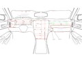 Fabrication Design Diagram: Car Distance Measurements