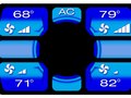 HVAC or Air Conditioning Controls Screen