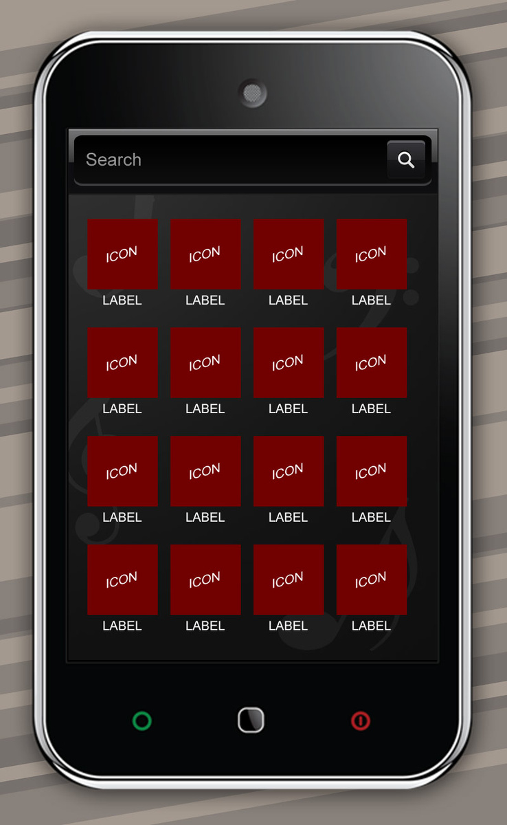 mobile mock up screens