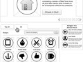 social media badges and points proposal wireframe