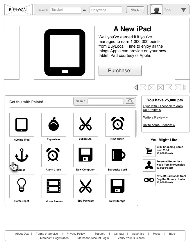Social Media: Points Page