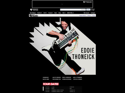 Eddie Thoneick Official MySpace www.myspace.com/eddiethoneick