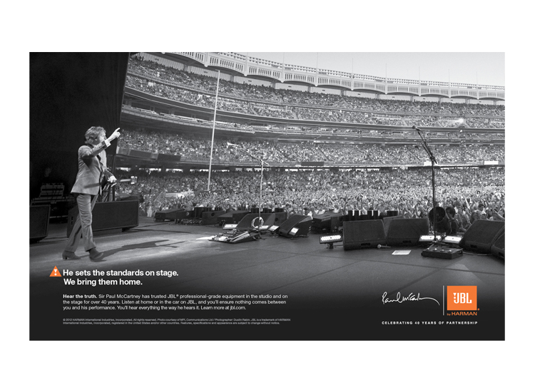 Sir Paul McCartney Print Ad
