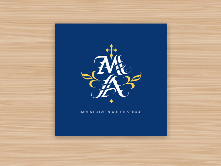 Mount Alvernia High School Logo, Newton, MA