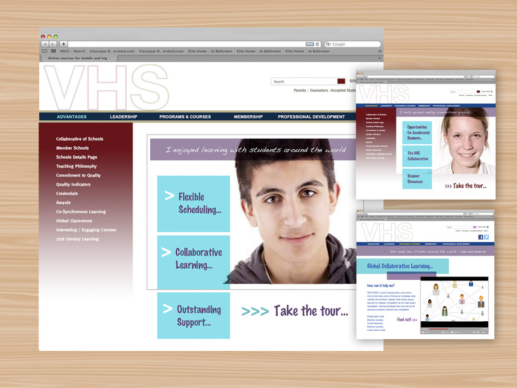 Website design for online high school