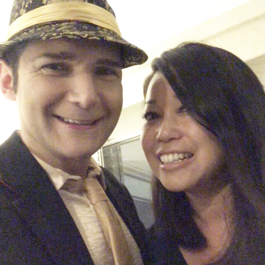 With Corey Feldman