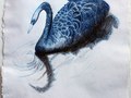 SWAN OF CULCREUCH, colored pencil on handmade paper, 8"x10," 2015link to Radar Poetry, cover image