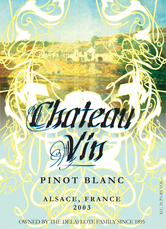 Chateau Vin wine label (2007)