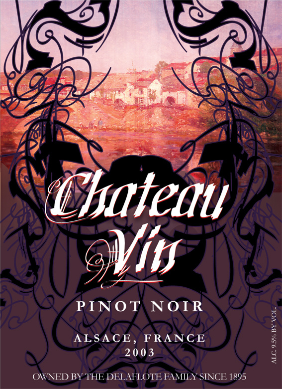 Chateau Vin wine label (2007)