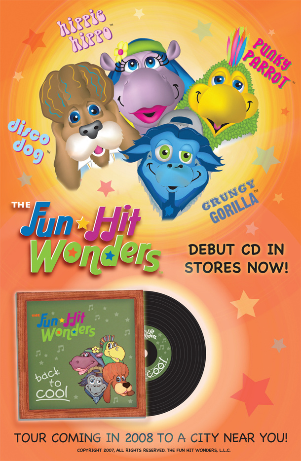 The Fun Hit Wonders CD promo poster (2007)