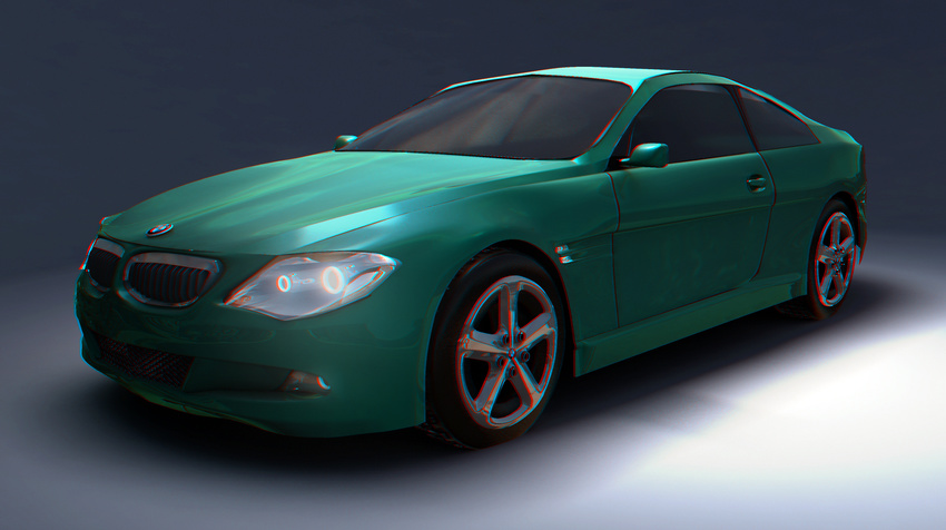 BMW 6 Series in Atomic Turquoise computer model (2011)
