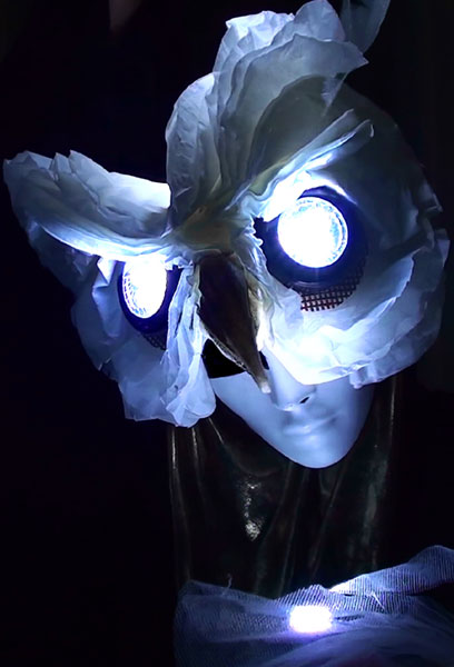 Owl mask for Juan Son's Mermaid Sashimi Tour