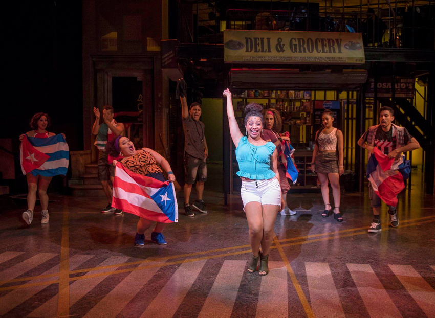 Photo: Michael Brosilow | Direction: May Adrales | Choreography: William Carlos Angulo | Scenic Design: Timothy Mackabee | Lighting Design: Robert Aguilar | Sound design: Megan Goode | Music Direction: Dan Kazemi