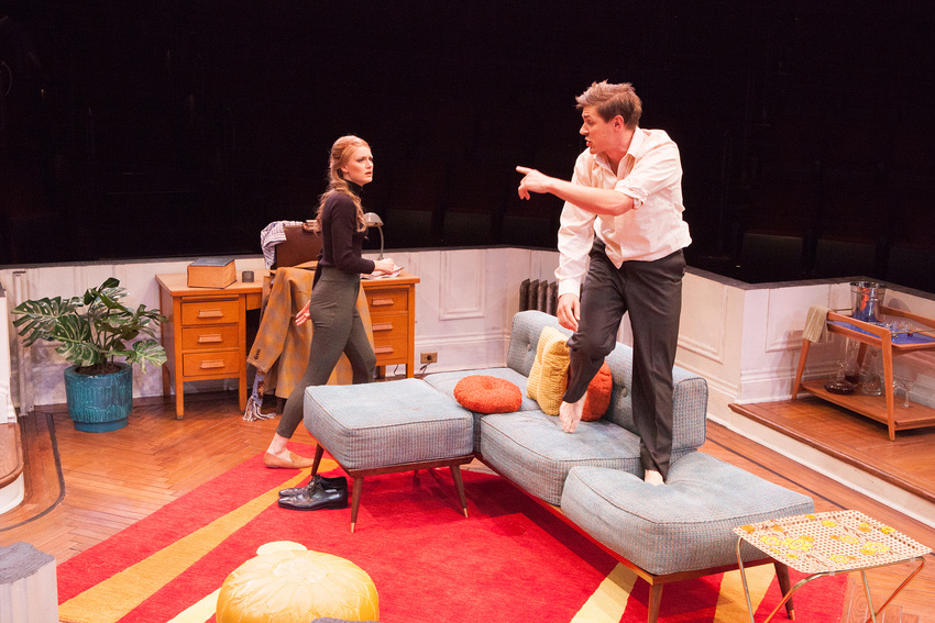 Kerry BishƩ, Chris Lowell | direction: Jessica Stone | scenery: Tobin Ost | lighting: Amanda Zieve | photo: Jim Cox