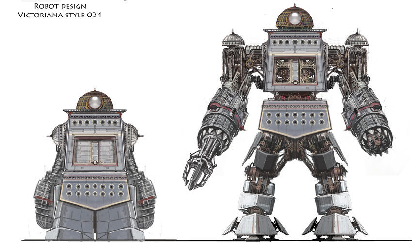 The robot went through many many changes. This is when it was to be Victoriana like. .Copyright Twentieth Century Fox Film Corpo